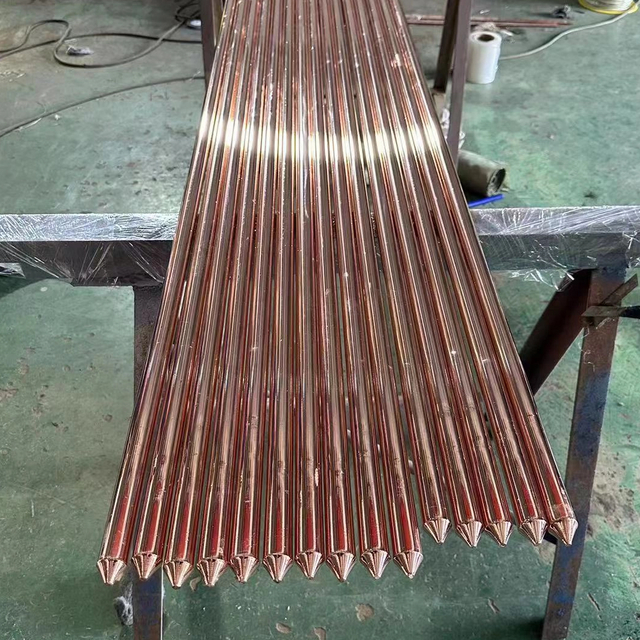 Tianjin Fabrika e Bakrit Tokësore Tokësore e Bakrit të Flat Elektroda e Lidhjes së Bakrit të Lidhur me Bakër të Rrumbullakuar